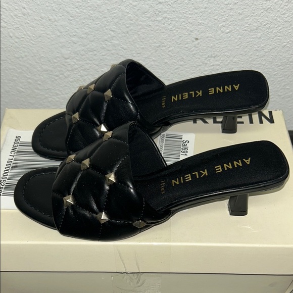 Anne Klein Kyla Studded Kitten-Heel Sandals - Picture 3 of 6